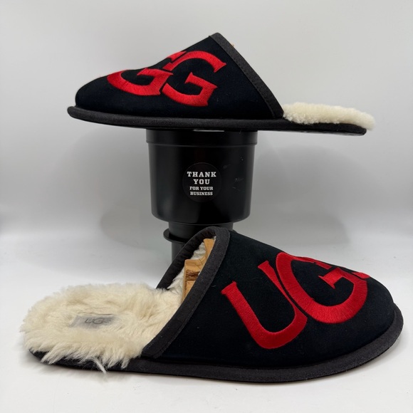 UGG Other - UGG Men’s Black Shearling Slippers Size 11